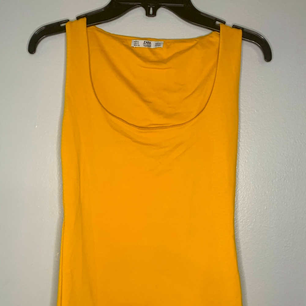 Zara Yellow Cami Tank Top